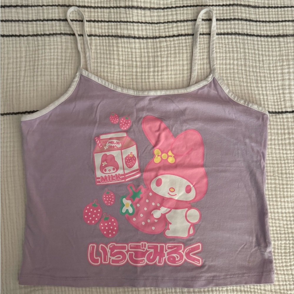 Sanrio My Melody Strawberry Milk Pastel Cami
